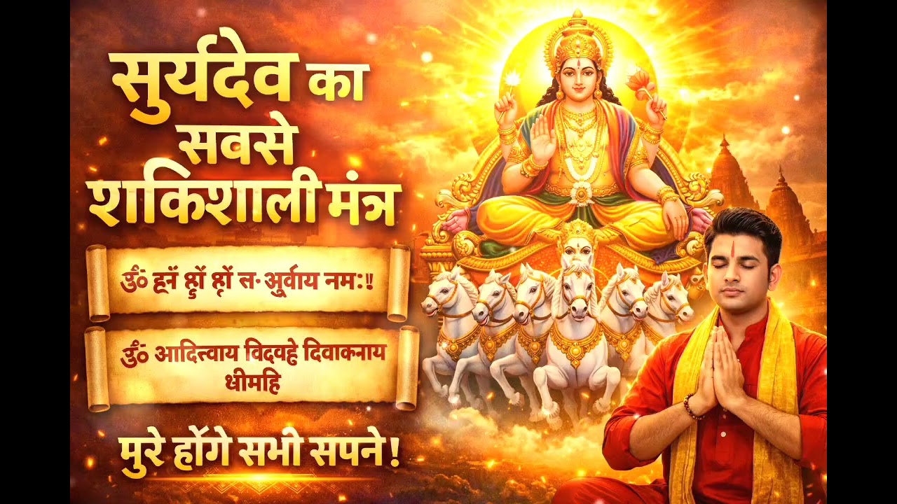 सूर्य देव का ऐसा उत्तम जाप जिसने सिर्फ दस दिन सुना उसका हर रुका हुआ काम बन गया 