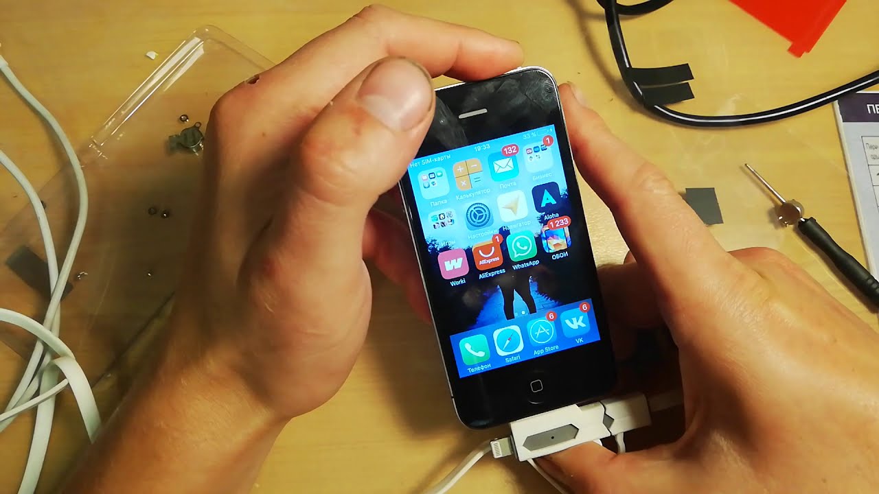 Восстановление бомжа айфона. Замена дисплея и задней крышки у iphone 4s