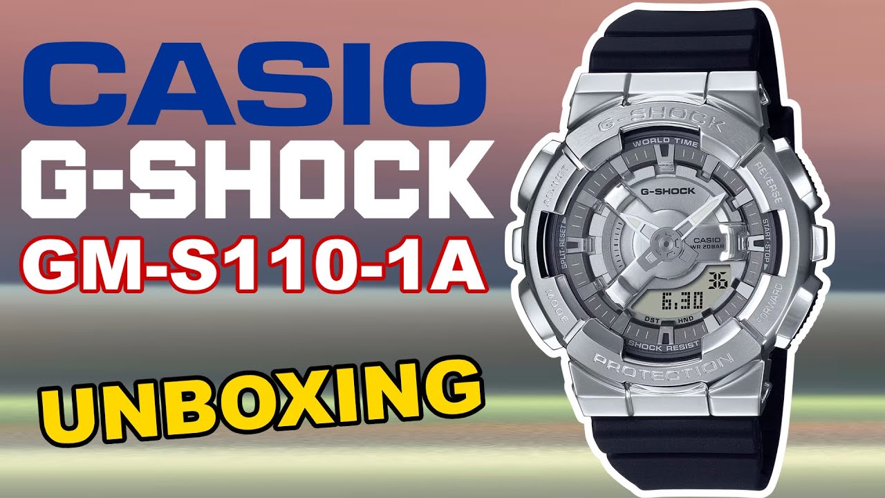CASIO G-SHOCK GM-S110-1A Unboxing