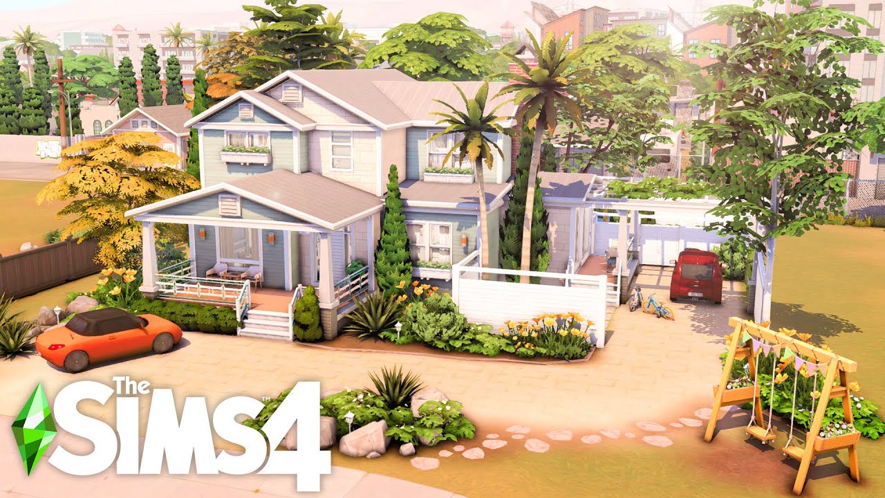 Not So Berry Mint Gen House #NotSoBerryChallenge | NO CC | The Sims 4 Speed Build