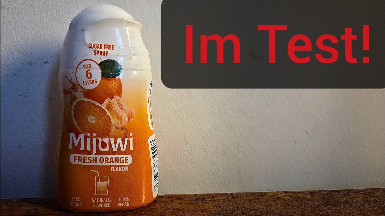 Ich teste: Mijuwi Fresh Orange Getränkesirup. 