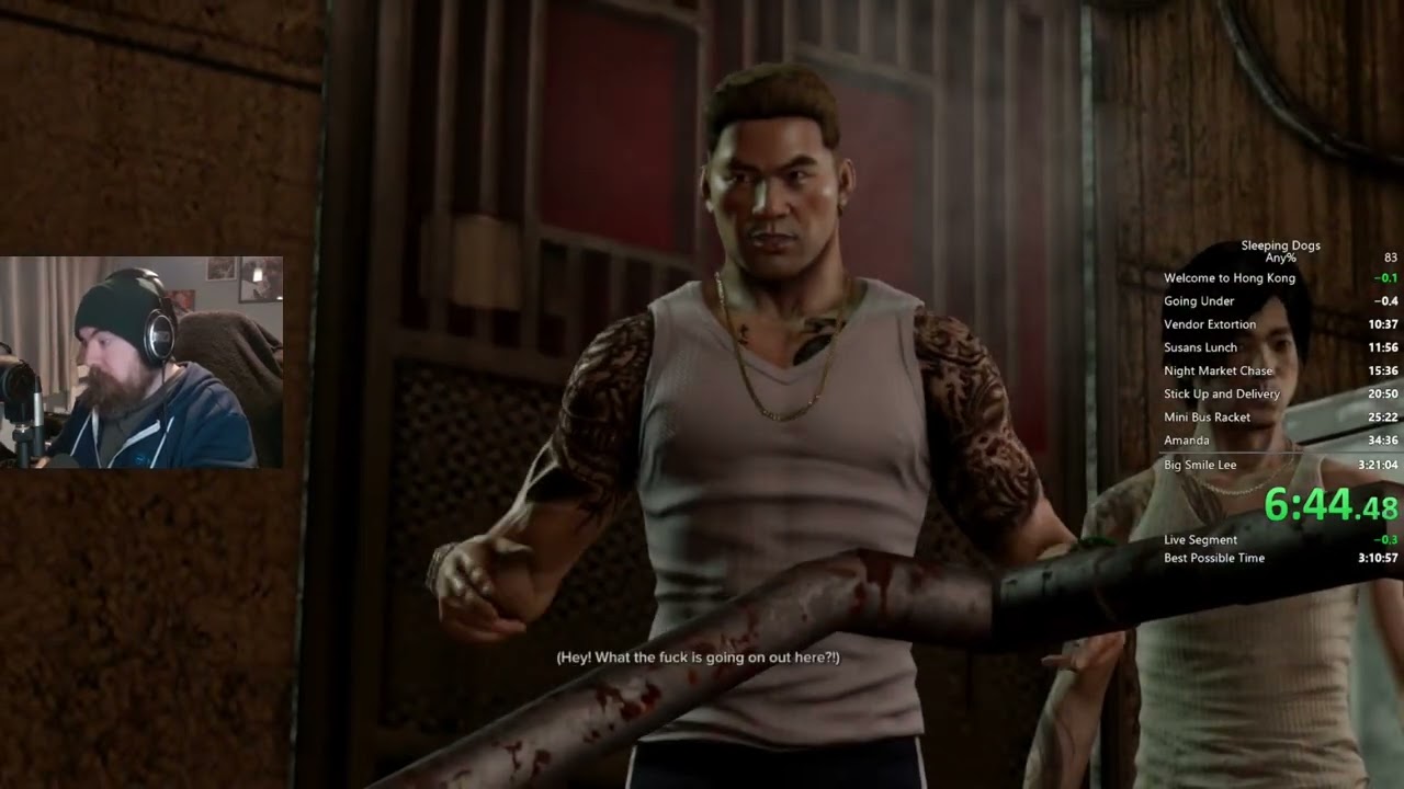 Any% Sleeping Dogs Speedrun PB - 3:19:59