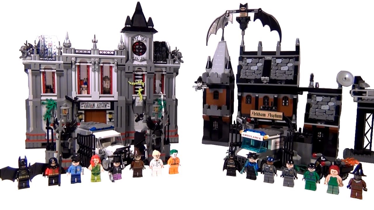 BrickQueen LEGO Batman Arkham Asylum Comparison 2006 7785 vs. 2013 10937 DC Super Heroes