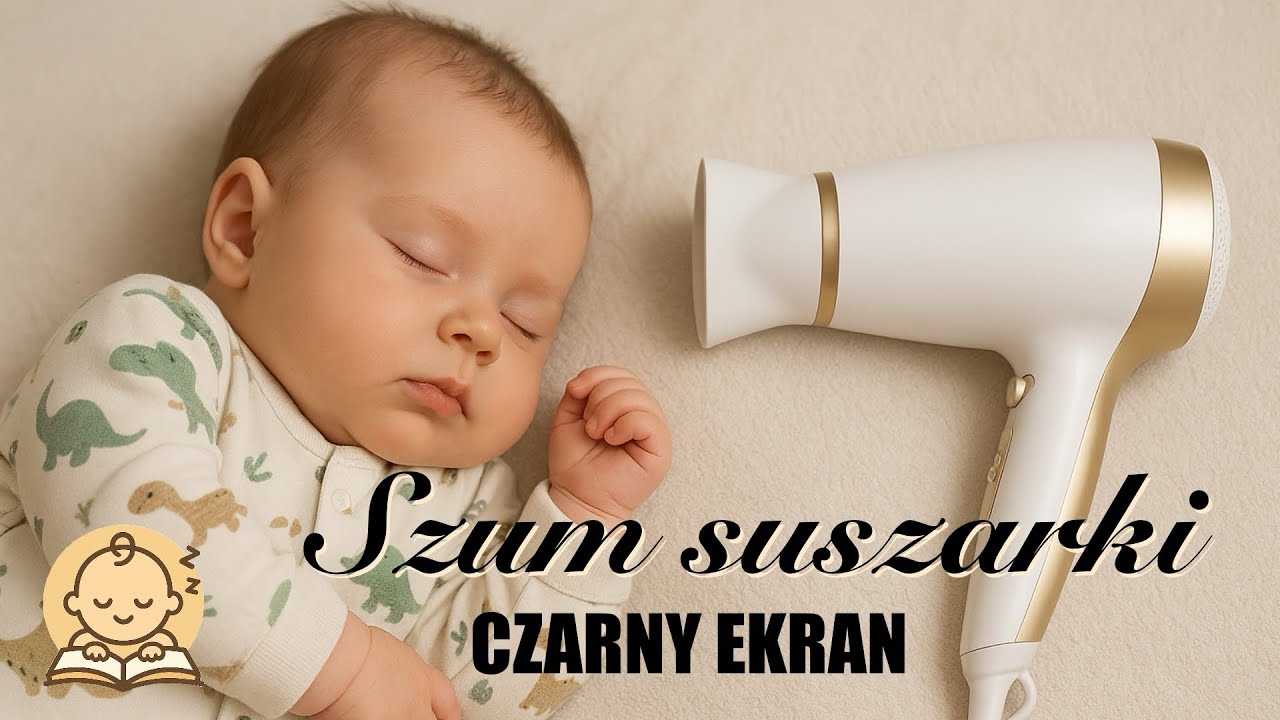 Biały Szum Suszarki | Szybko Uśpi Twojego Maluszka 👶🏼 | Sen Niemowląt | 8 godzin czarny ekran 😴