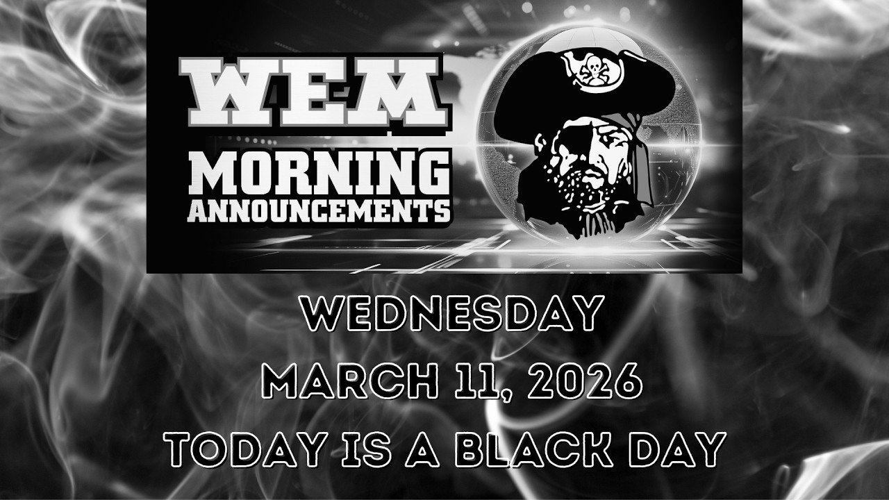 Morning Announcements 03/11 Wednesday
