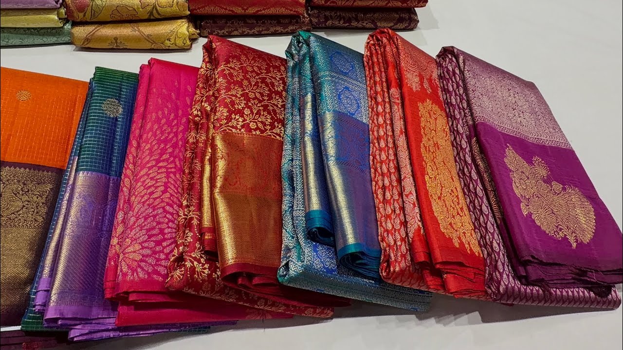 Chickpet Bangalore Wedding Special Pure Kanjivaram Silk sarees Vallalar Silk Chickpet 