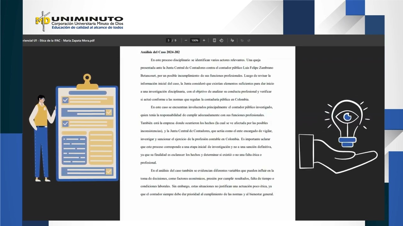 Experiencial U1  Código de la Etica IFAC