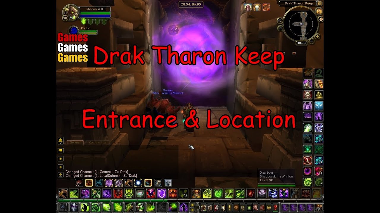 Drak Tharon Keep Entrance & Location World of Warcraft Wrath of the Lich King