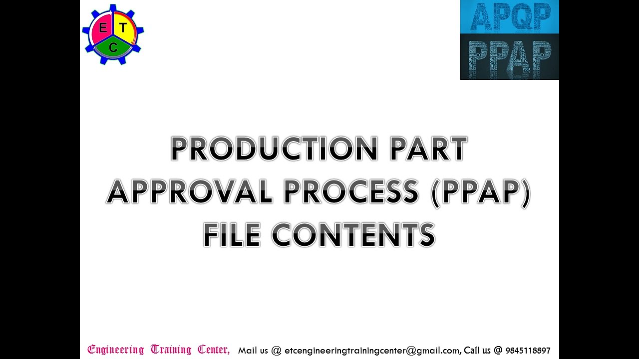 08-APQP PPAP ADVANCED PRODUCT QUALITY PLANNING-PAPP ELEMENTS