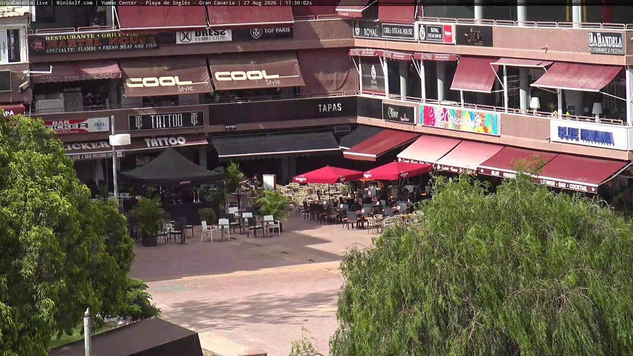 GranCanaria.live | MiniGolf.com | Yumbo Center - Playa del Inglés - Gran Canaria. (4K)