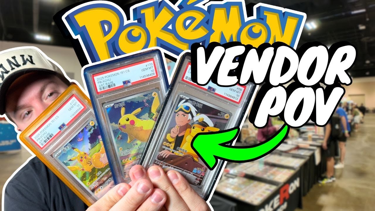POKEMON CARD SHOW VENDOR POV | LIQUID GAMES SHOW
