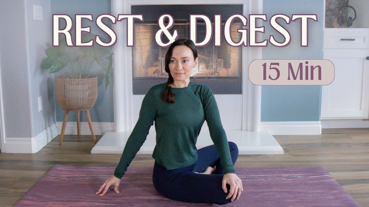 15 Min Relaxing Evening Yoga for Better Digestion