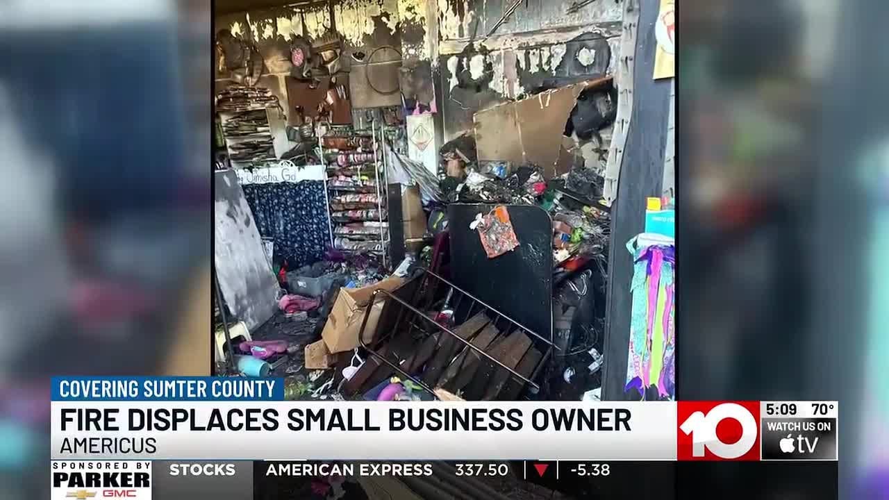 Downtown Americus shop lost to fire, support efforts begin