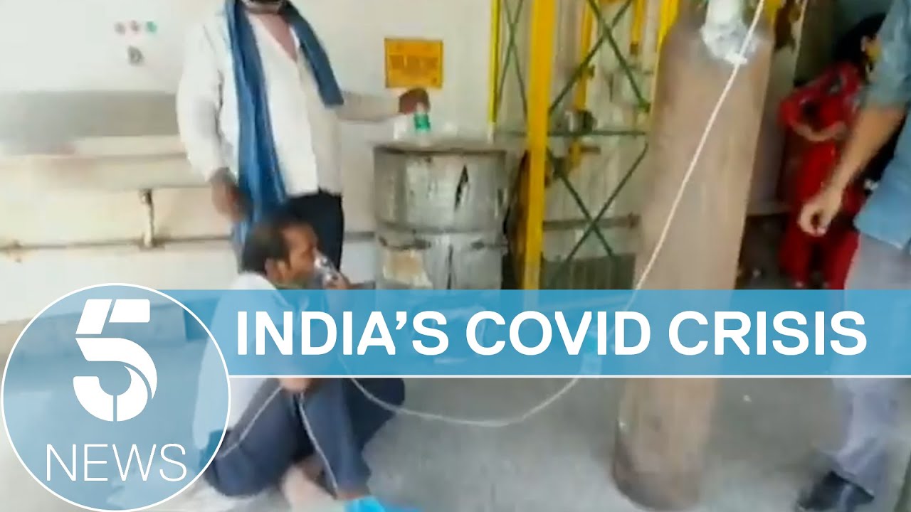 Covid in India: frantic search for oxygen as country sets world record rise in cases | 5 News