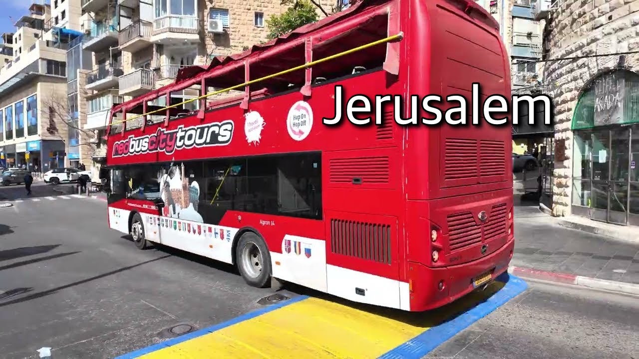 Jerusalem from the central bus station to Mahane Yehuda Market on December 12
