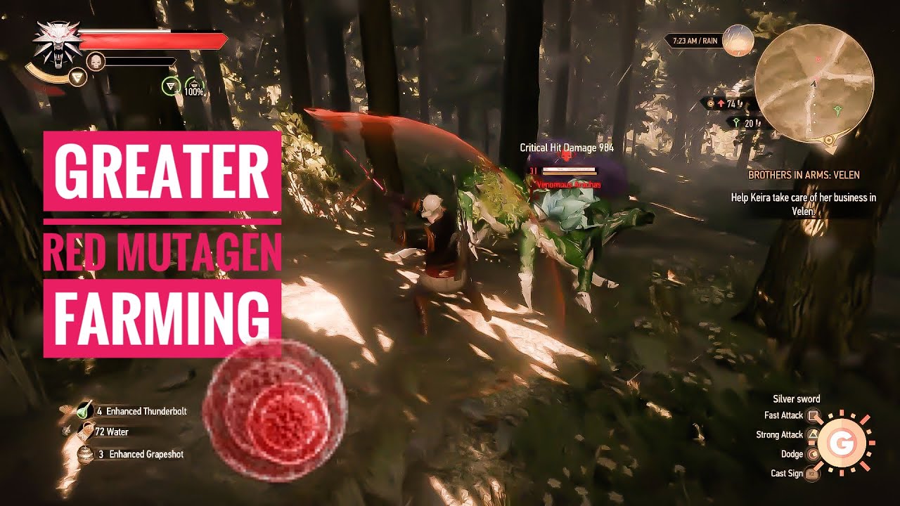 The Witcher 3: Greater Red Mutagen Farming Guide [2024 Verified] | Infinite Mutagen Glitch LVL 16+