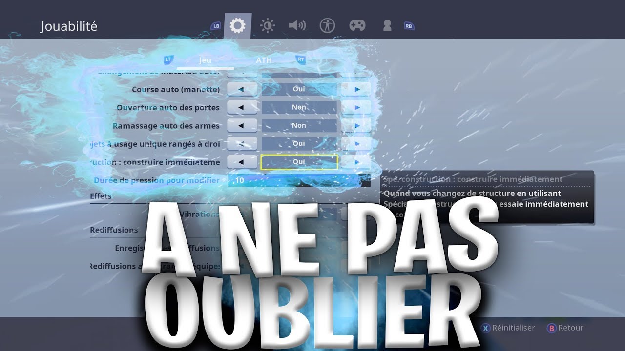 LES MEILLEURS PARAMÈTRE POUR MANETTE SUR FORTNITE ( XBOX,PS4 ) !