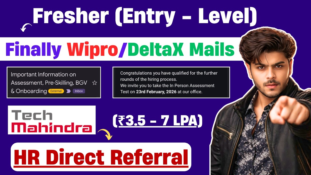 🔥Deltax Test Date 23rd Feb | Off Campus Hiring 2026 | 2024, 2025 Batch Hiring  Off Campus
