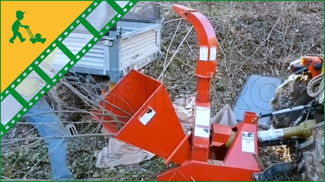 Montaggio e Funzionamento Biotrituratore a trattore GeoTech Pro TCP 100, biocippatore cippatrice
