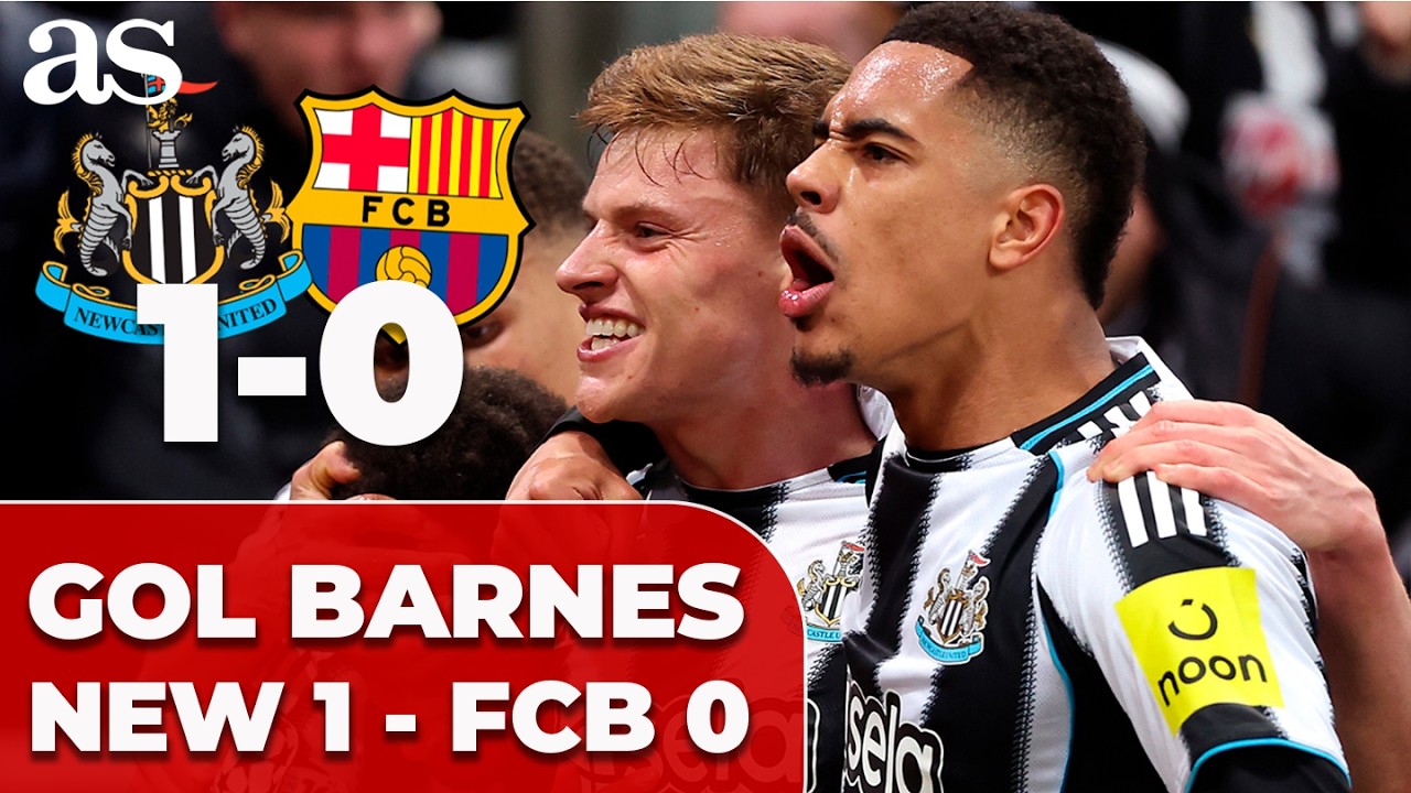 HARVEY BARNES mete miedo al BARÇA | NEWCASTLE 1 - FC BARCELONA 0 | CHAMPIONS LEAGUE