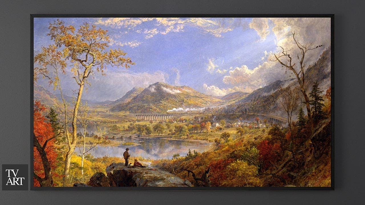 TV Art Screensaver | Magic Land | 2 Hour | Golden Relaxing Painting