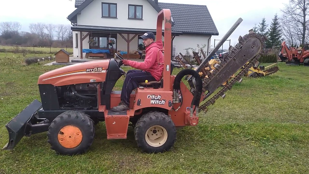 Ditch Witch RT45 2012 Trencher koparka łańcuchowa światłowody wykopy koparką drenaż