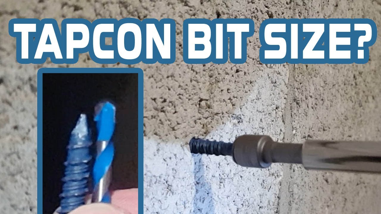 Шурупы Tapcon для бетона | Какой размер сверла использовать? Совет по креплению бетона Tapcon