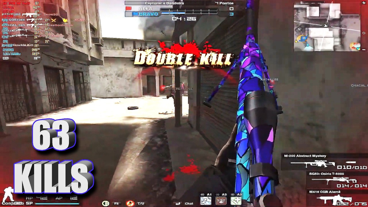 COMBAT ARMS - FAZENDO O IMPOSSIVEL 63 KILLS NO CAPTURAR A BANDEIRA NO MAPA SAND HOG