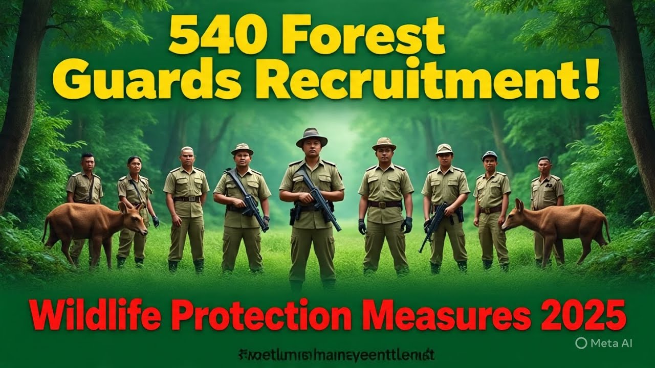 ಕರ್ನಾಟಕ ಅರಣ್ಯ ರಕ್ಷಕ ನೇಮಕಾತಿ 2025 | 540 ಹುದ್ದೆಗಳು | ಆನ್&zwnj;ಲೈನ್ ಅರ್ಜಿ/Karnataka Forest Guard Recruitment