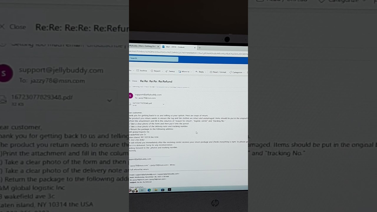 Returning Jellybuddy clothing is hell watch before buying BEWARE