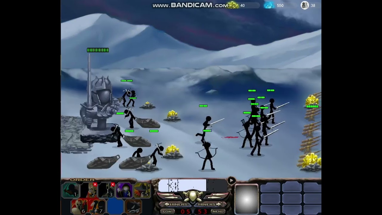 Battle between eclipsors and marrowkai in stick war 2. #stickwar2 #stickwartelugu