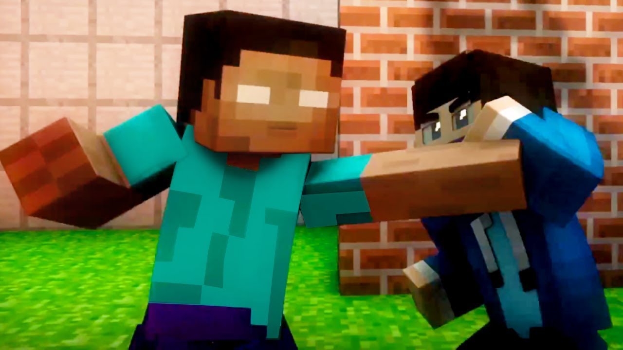 Herobrine vs Hacker! Best Minecraft Animations (Top Minecraft Songs)