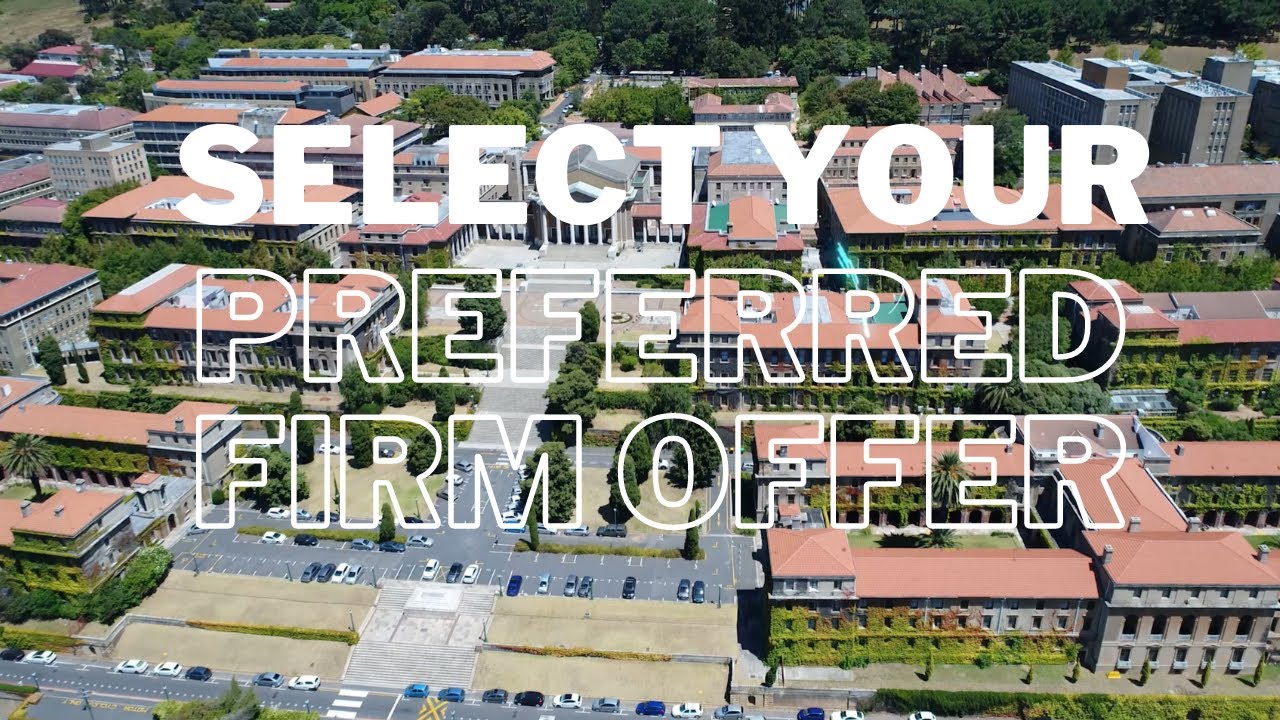 Selecting your Preferred Firm Offer of Admission