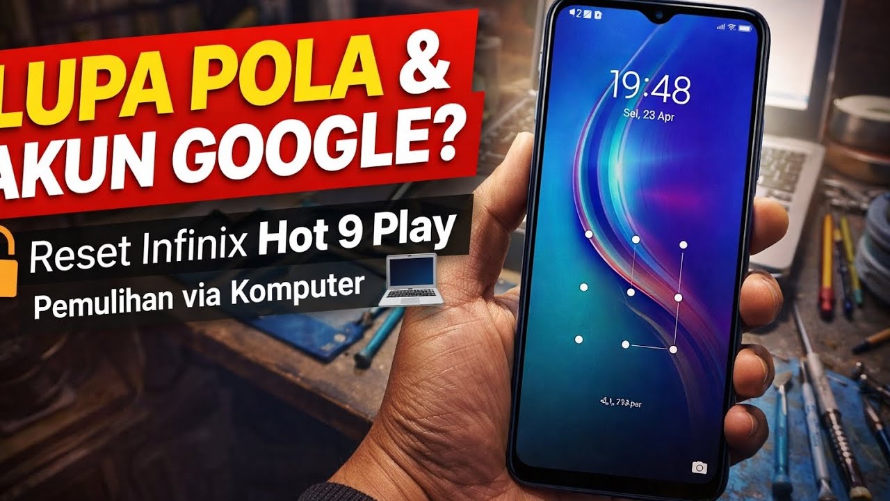 Infinix Hot 9 Play Lupa sandi Pola + Akun Google? Ini Solusinya!