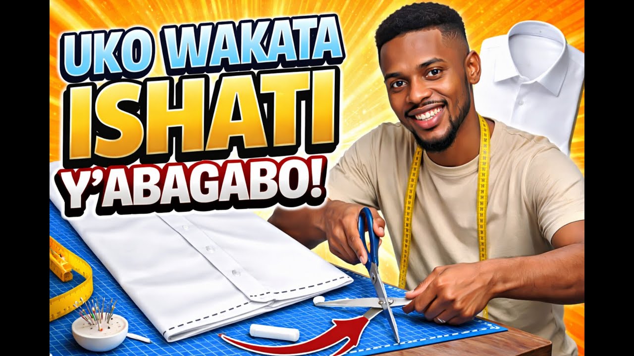 Uko wakata ishati 👔mu gitambaro gifite 50 gusa🤔ikavamo