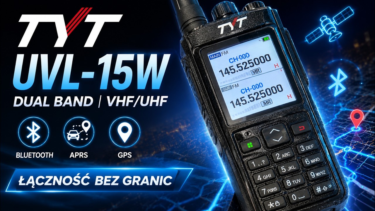 TYT UVL-15W PREZENTACJA | Bluetooth &bull; APRS &bull; GPS