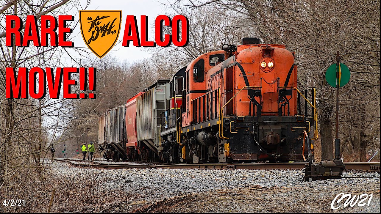 SUPER RARE TRAIN MOVE!! A D&H Alco Reunion On The BATTENKILL RAILROAD! 4/2/2021
