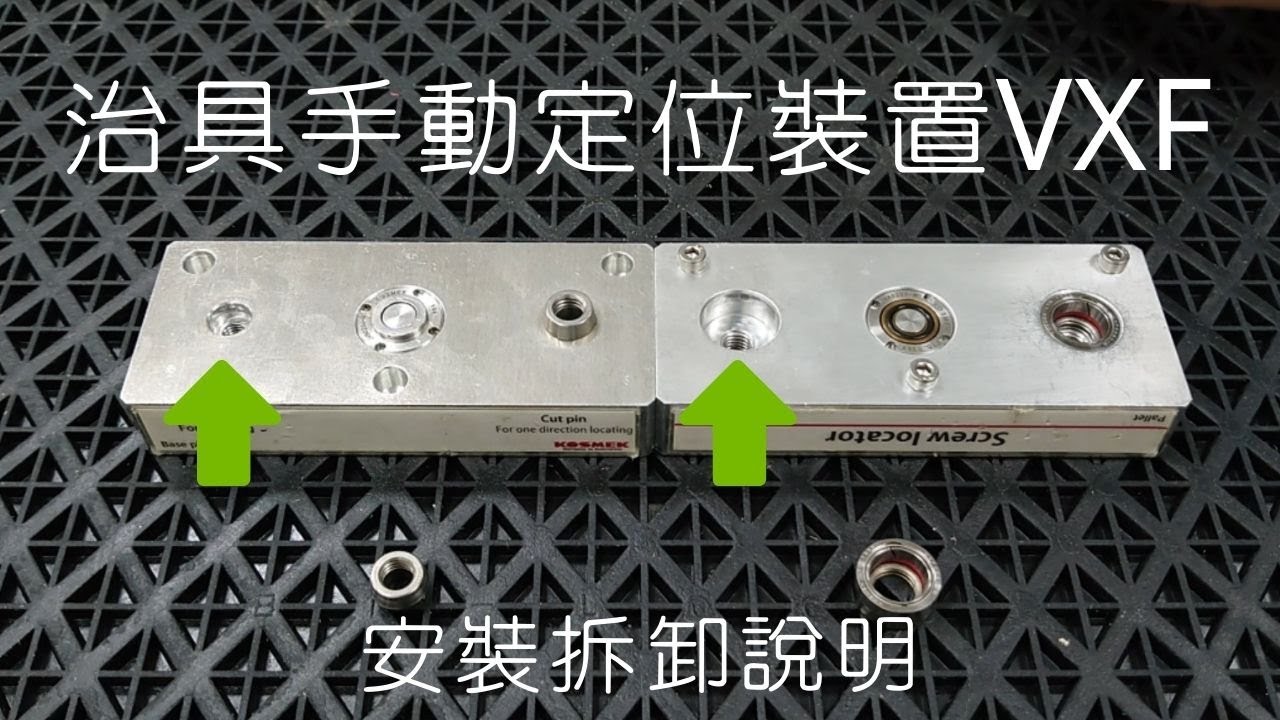 KOSMEK VXF手動治具定位裝置的安裝及拆卸說明詳解 / 盈生貿易