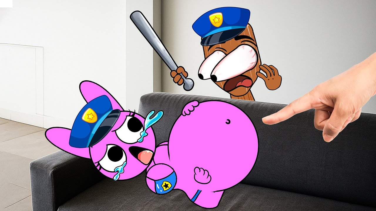 👶 PINKI POLICE Having a BABY! TUNG TUNG TUNG SAHUR Can&rsquo;t Stay Calm 😱🚑(Sprunki in Real Life)