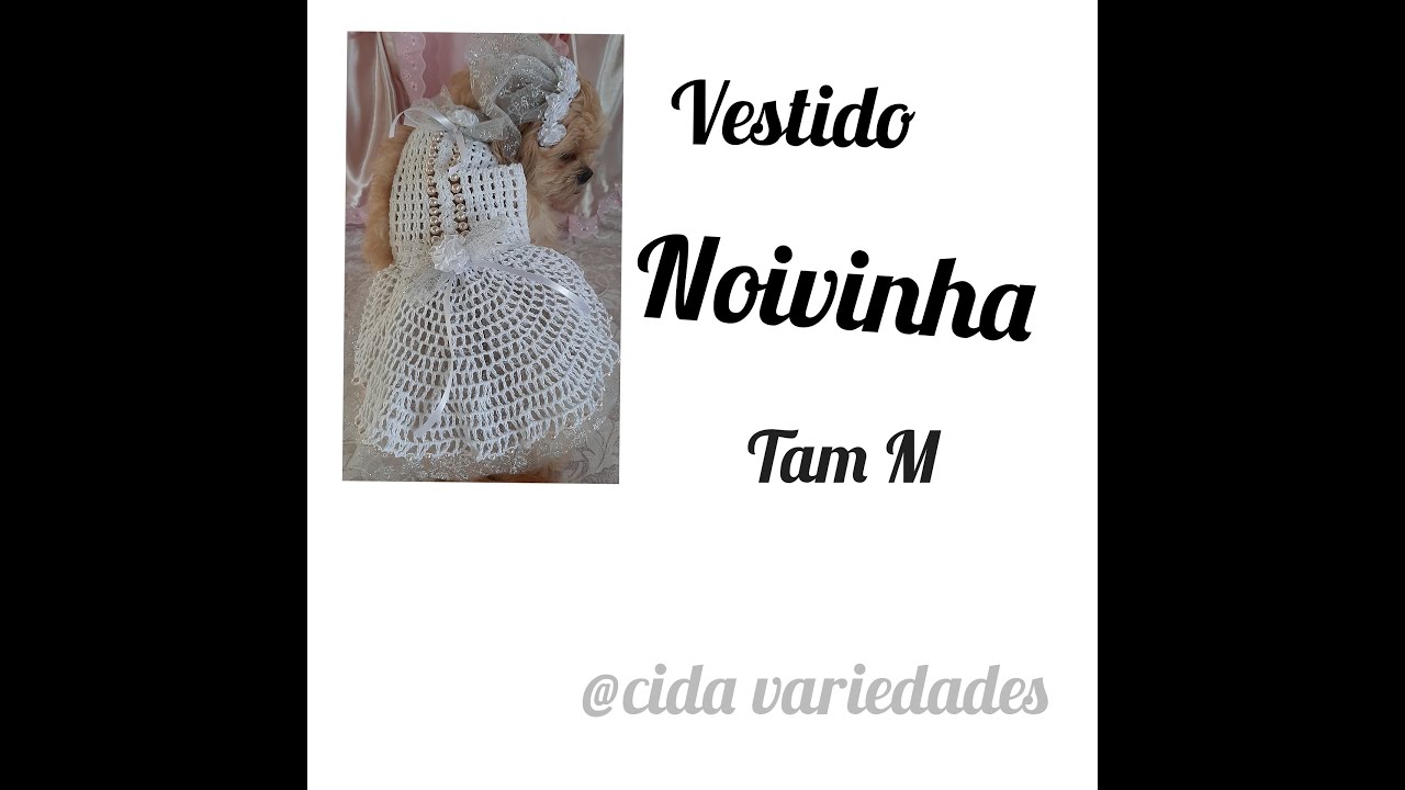 Vestido Noivinha Pet em Crochê passo a passo/ Step by step Pet bride dress🐶👰👗❤