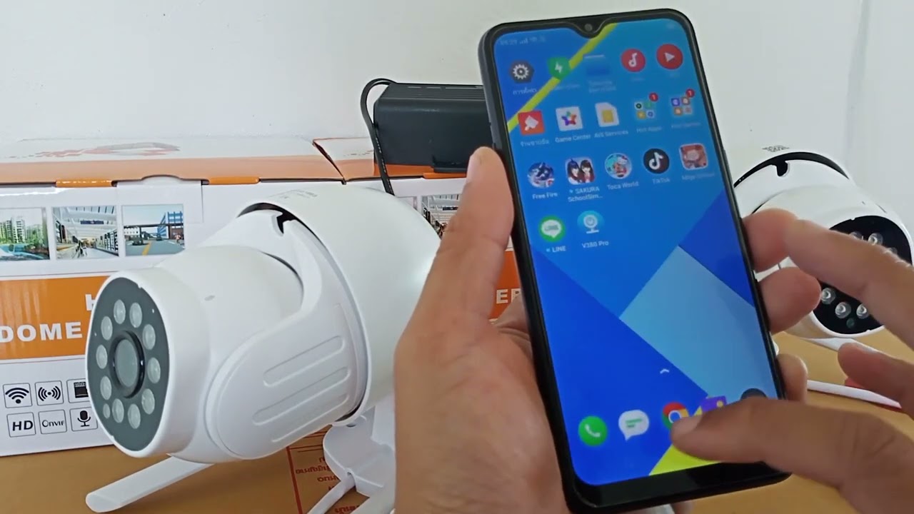 สอนใส่เมมโมรี่การ์ดและตั้งค่ากล้องวงจรปิด IP66 IP Camera V380 PRO