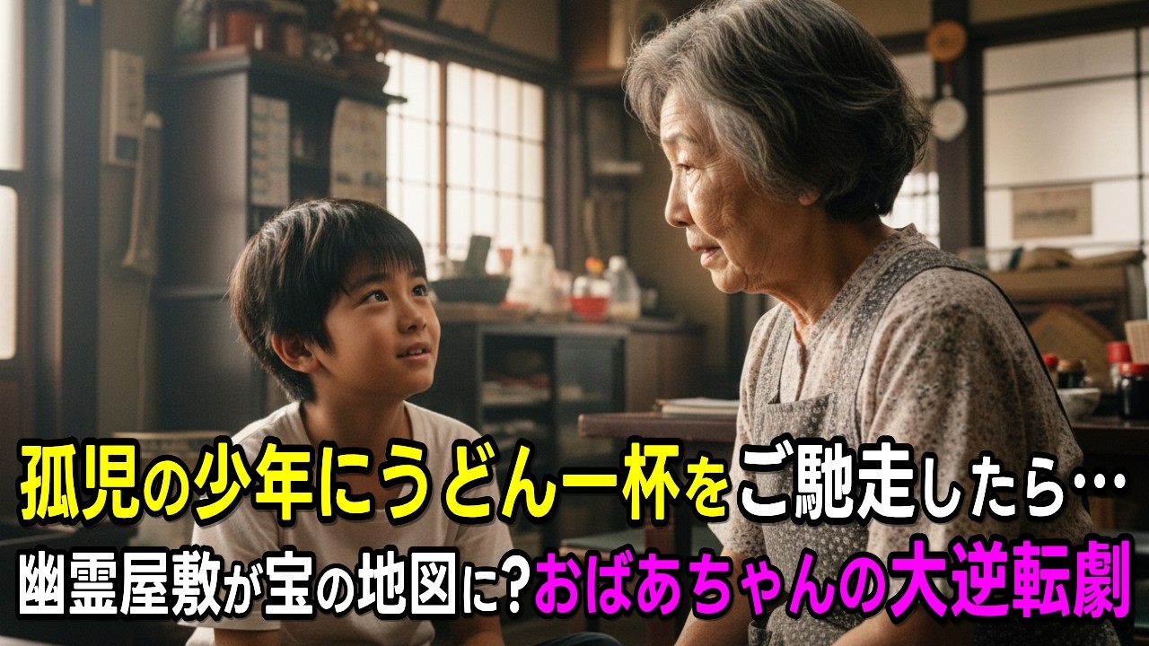 孤児の少年にうどん一杯をご馳走したら…「幽霊屋敷が宝の地図に化けた？」全財産を賭けて廃屋を買ったおばあちゃんの大逆転劇
