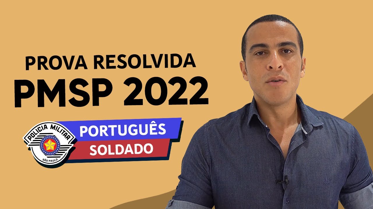 PROVA PMSP 2022 - PORTUGUÊS - SOLDADO (VUNESP)