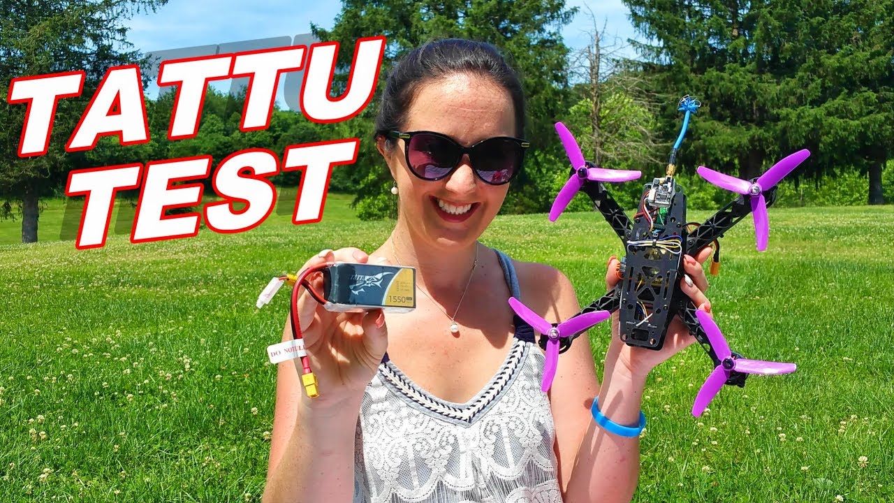 Tattu LiPo Battery Pack 4S & 3S 1550 mAh 75C Race Drone Test - TheRcSaylors
