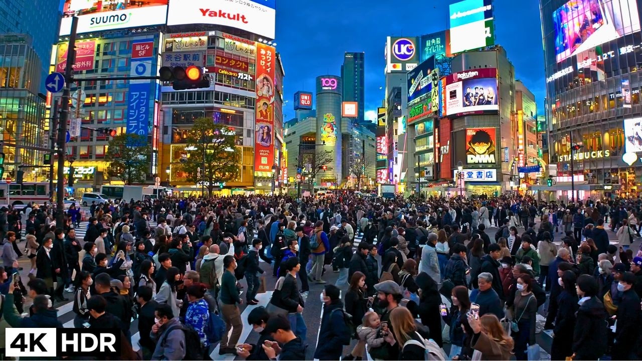🤯Live Performances on Both Sides?! | Shibuya Crossing in Shibuya Tokyo Jp  2026 4kHDR