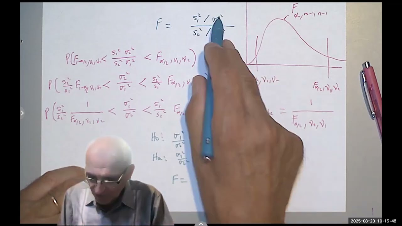 F Test for Two Variances   Confidence Interval & Hypothesis Testing Explained