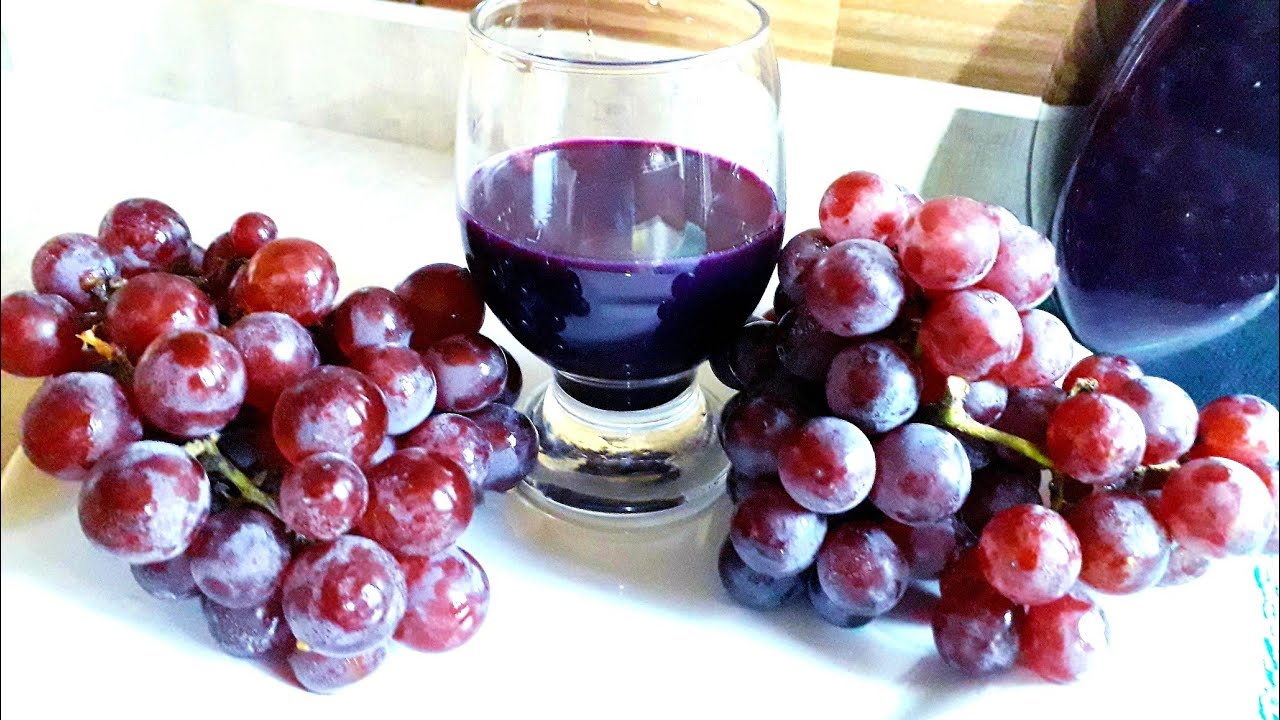 O MELHOR SUCO DE UVA natural caseiro f&aacute;cil e r&aacute;pido