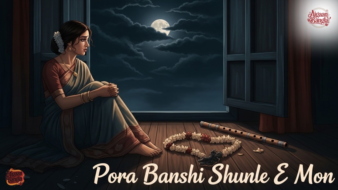 Pora Banshi Shunle E Mon 💔 | New Bangla Sad Romantic Song 2025 | Heartbreak Biraha Gaan