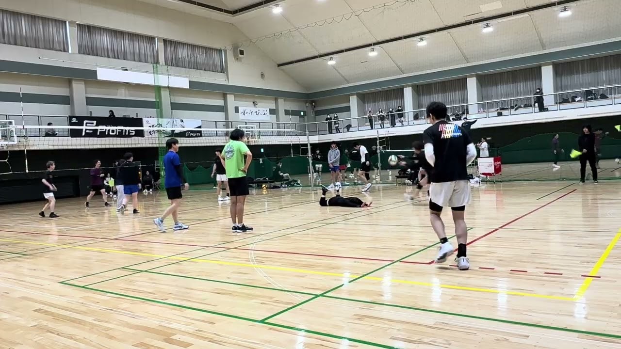 1/11 紙風船MIXバレーボール大会 VSウリヌンキヨミ 1セット目
