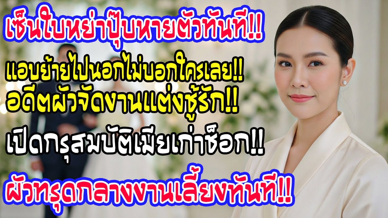หลังหย่าฉันหนีไปนอก ผัวจัดงานแต่งชู้สุดอลัง แต่ต้องเข่าทรุดเมื่อเห็นทรัพย์สินลับของฉันโผล่กลางงาน